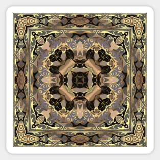 Arabic ornate square pattern Sticker